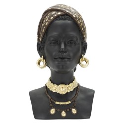 Mujer masái, belleza esculpida tradicional – 19 x 18,5 x 30 cm