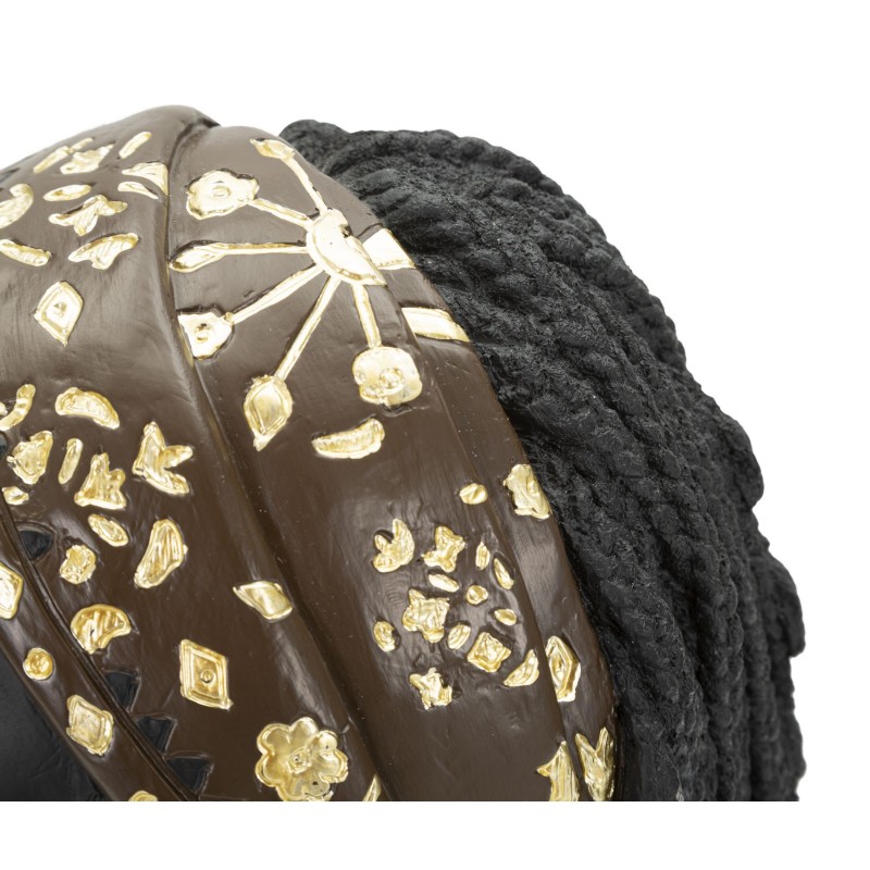 Mujer masái, belleza esculpida tradicional – 19 x 18,5 x 30 cm