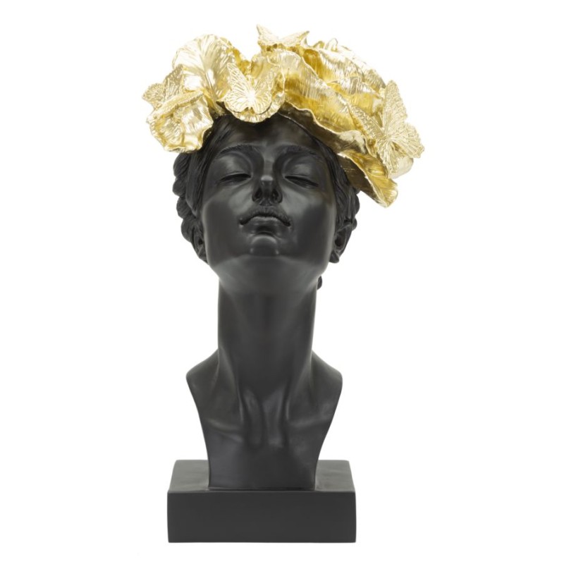 Mujer con mariposa, simbiosis de carne y ala – 21 x 20 x 36,5 cm