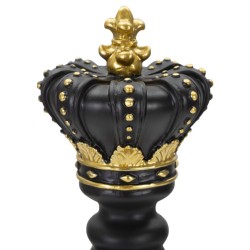 Rey Negro y Dorado, Corona de la Majestuosa Oscuridad – CM Ø 13X40.5