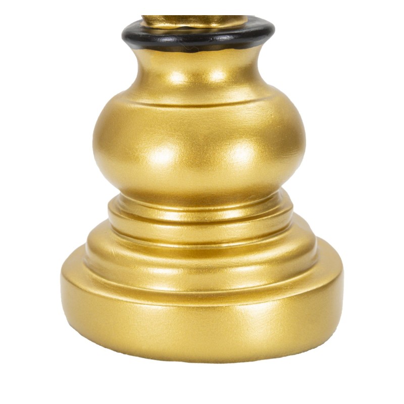 Caballo dorado y negro, Jinete del Absoluto – CM 14X11X27