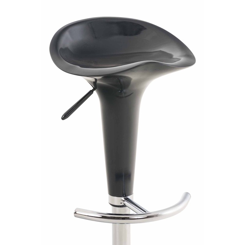 Taburete de bar gris silla de montar