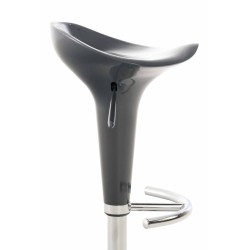 Taburete de bar gris silla de montar