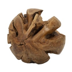 Esfera monumental de teca, globo de la autenticidad – CM Ø 50