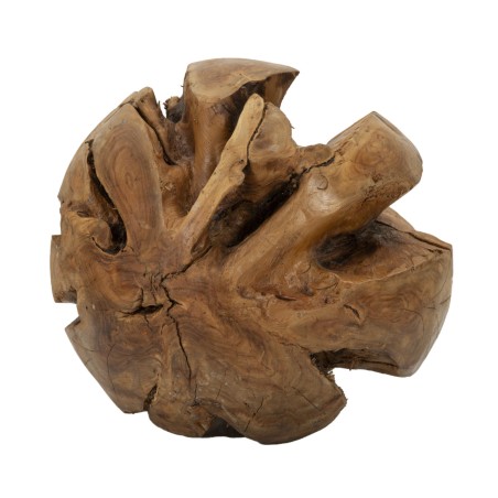 Esfera monumental de teca, globo de la autenticidad – CM Ø 50