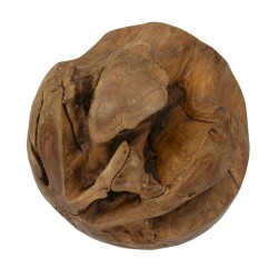 Esfera monumental de teca, globo de la autenticidad – CM Ø 50