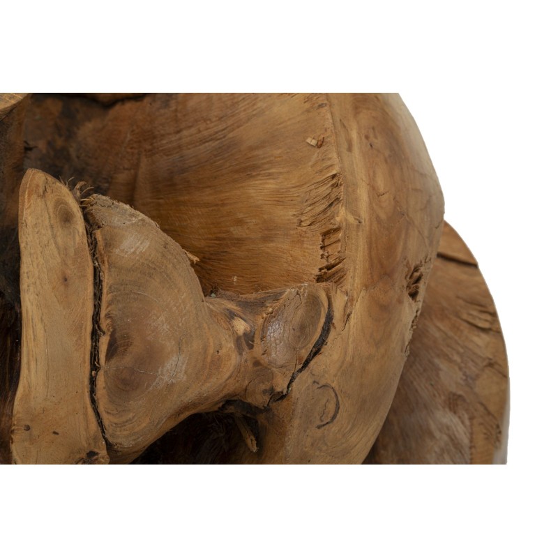 Esfera monumental de teca, globo de la autenticidad – CM Ø 50