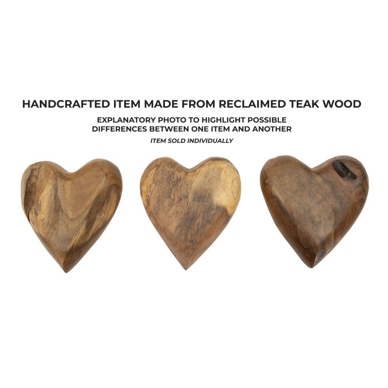 Decoración de teca Haki, Fragmento de Alma del Bosque – 16 x 14 x 4,5 cm