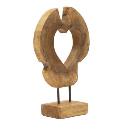 Escultura majestuosa de teca Hasi – 28 x 10 x 38 cm