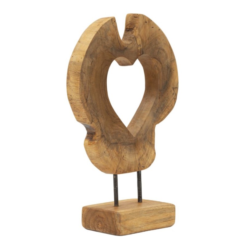 Escultura majestuosa de teca Hasi – 28 x 10 x 38 cm