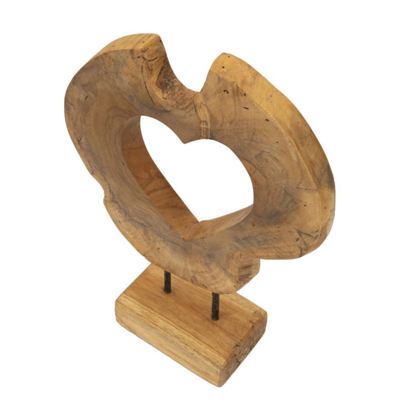 Escultura majestuosa de teca Hasi – 28 x 10 x 38 cm
