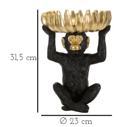 BANDEJA DE PLÁTANO CON FORMA DE MONO CM Ø 23X31.5