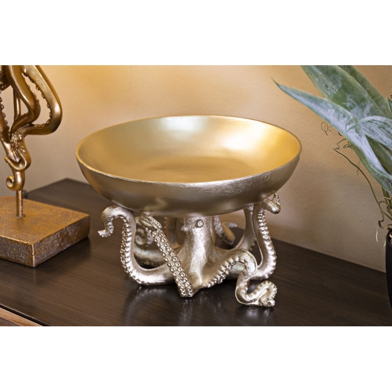 Bandeja con forma de pulpo, 30 cm de diámetro x 18 cm