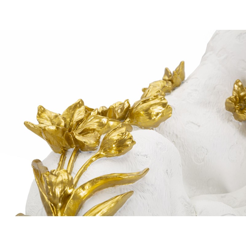 LEOPARDO BLANCO/DORADO CM 53X21.5X24