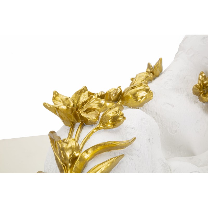 LEOPARDO BLANCO/DORADO CM 53X21.5X24