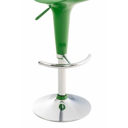 Taburete de bar con forma de silla de montar verde