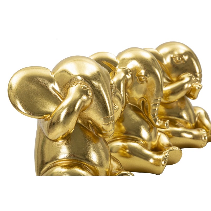 Juego de elefantes de 3 piezas, 15,5 x 20,5 cm de diámetro