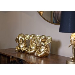 Juego de elefantes de 3 piezas, 15,5 x 20,5 cm de diámetro