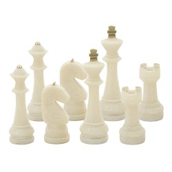 Juego de ajedrez Quarzy de 8 piezas surtidas. Medidas: 4,4 x 9,2 cm 4,3 x 13,3 cm 5 x 16 cm 4,5 x 10,3 cm.