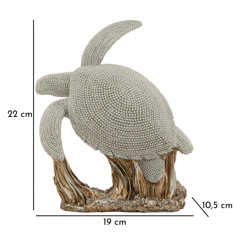 TORTUGA BRILLANTE 19X10.5X22 CM