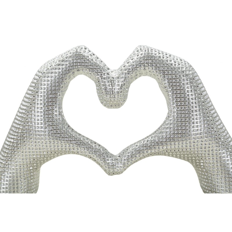 MANOS AMOROSAS DE PLATA 25X7.5X13.5 CM