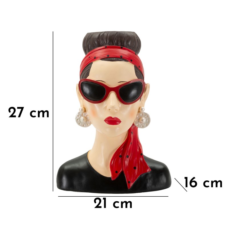 Jarrón Mujer de Hollywood -B- 21 x 16 x 27 cm