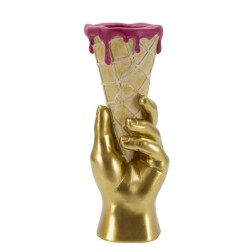 Maceta cónica de 12,5 x 11 x 31 cm