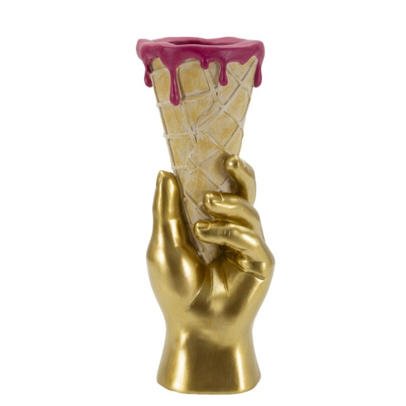 Maceta cónica de 12,5 x 11 x 31 cm