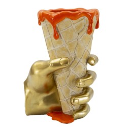 Maceta cónica de 18 x 16 x 26 cm