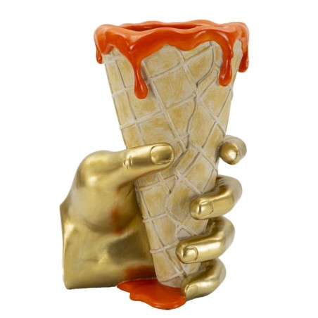 Maceta cónica de 18 x 16 x 26 cm