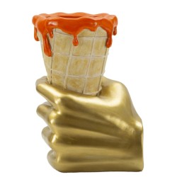 Maceta cónica de 18 x 16 x 26 cm