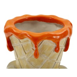 Maceta cónica de 18 x 16 x 26 cm