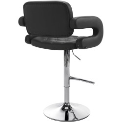 Taburete de bar negro Dublin C