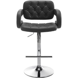 Taburete de bar negro Dublin C