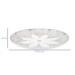 BANDEJA DECORATIVA DE POLIRESINA ATENE CM Ø 35,5X4,4