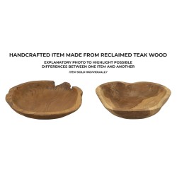 Tablero de mesa de teca Wahan, 43 x 38 x 7 cm