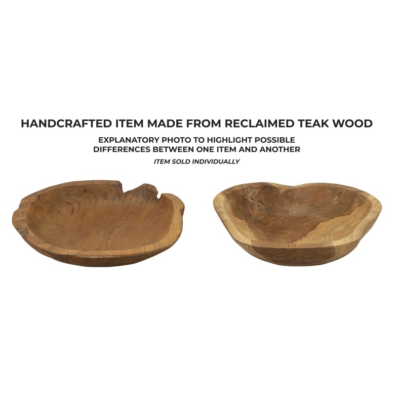 Tablero de mesa de teca Wahan, 43 x 38 x 7 cm