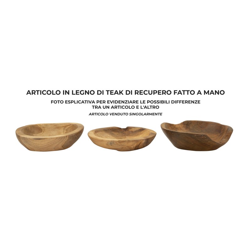 Tablero de mesa de teca tipic cm Ø 25 x 5