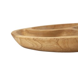 BANDEJA DE 3 PIEZAS DE TECA CM Ø 25,5X3