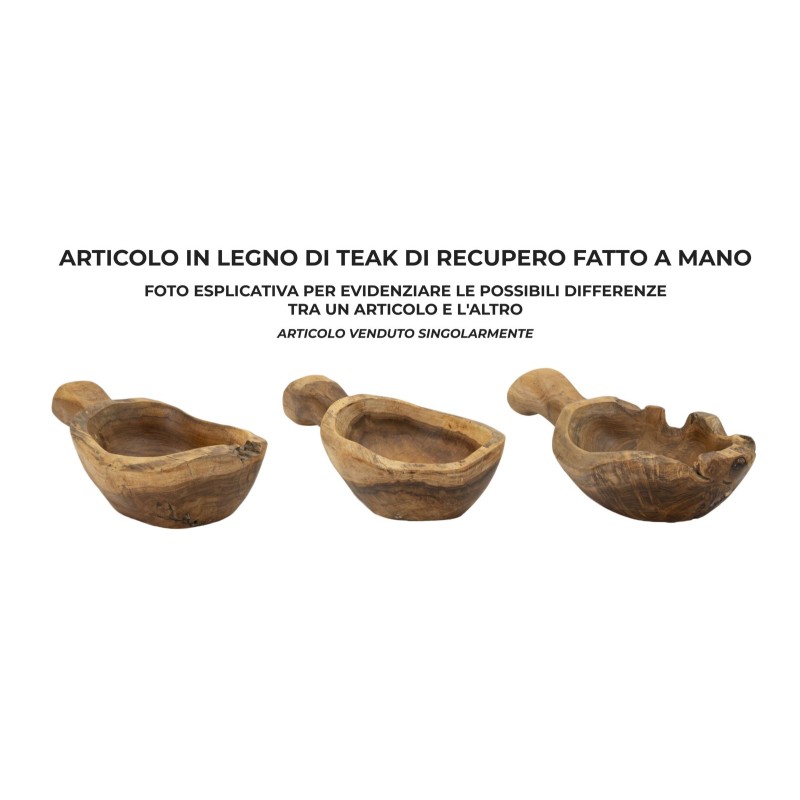 Bandeja de teca para cucharas, 36 x 16 x 8 cm