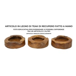 Bandeja de teca ERUSI PLUS CM Ø 21X6