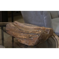 Tablero de mesa estrecho de teca 31 x 21 x 8 cm