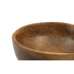 Tablero de mesa Butot de teca, 15 x 8 cm de diámetro