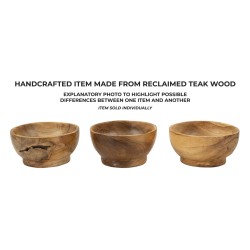 Tablero de mesa Butot de teca, 15 x 8 cm de diámetro