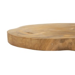 Tablero de mesa de teca Pokon, 25 x 2 cm de diámetro