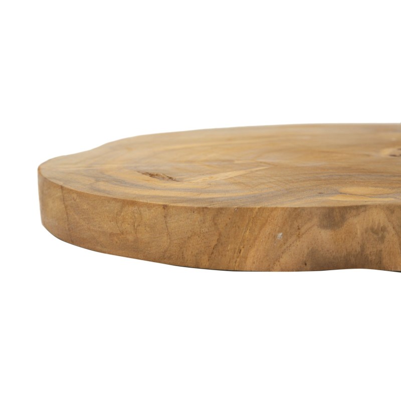 Tablero de mesa de teca Pokon, 25 x 2 cm de diámetro