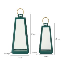 Juego de linternas Grent, 2 unidades, Ø 25 x 25 x 57 cm - 20 x 20 x 45 cm