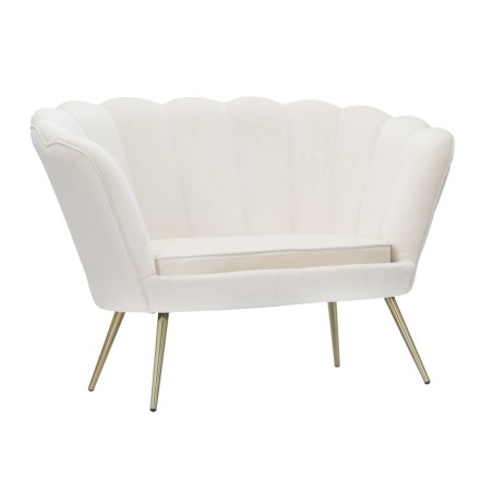 Sofá Vienna Crema 130x74x84 cm – Estilo chic y suavidad contemporánea