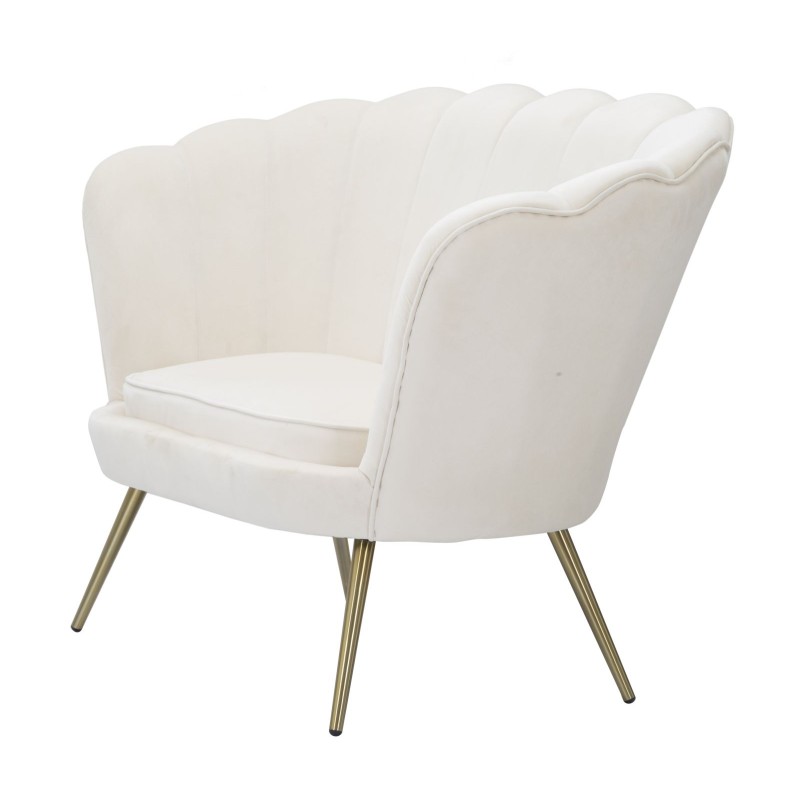 Sofá Vienna Crema 130x74x84 cm – Estilo chic y suavidad contemporánea