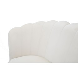 Sofá Vienna Crema 130x74x84 cm – Estilo chic y suavidad contemporánea
